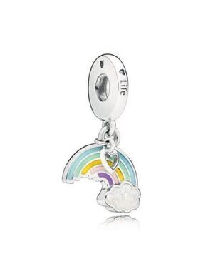 Pandora Pastel Rainbow Charm Bracelet Dangle